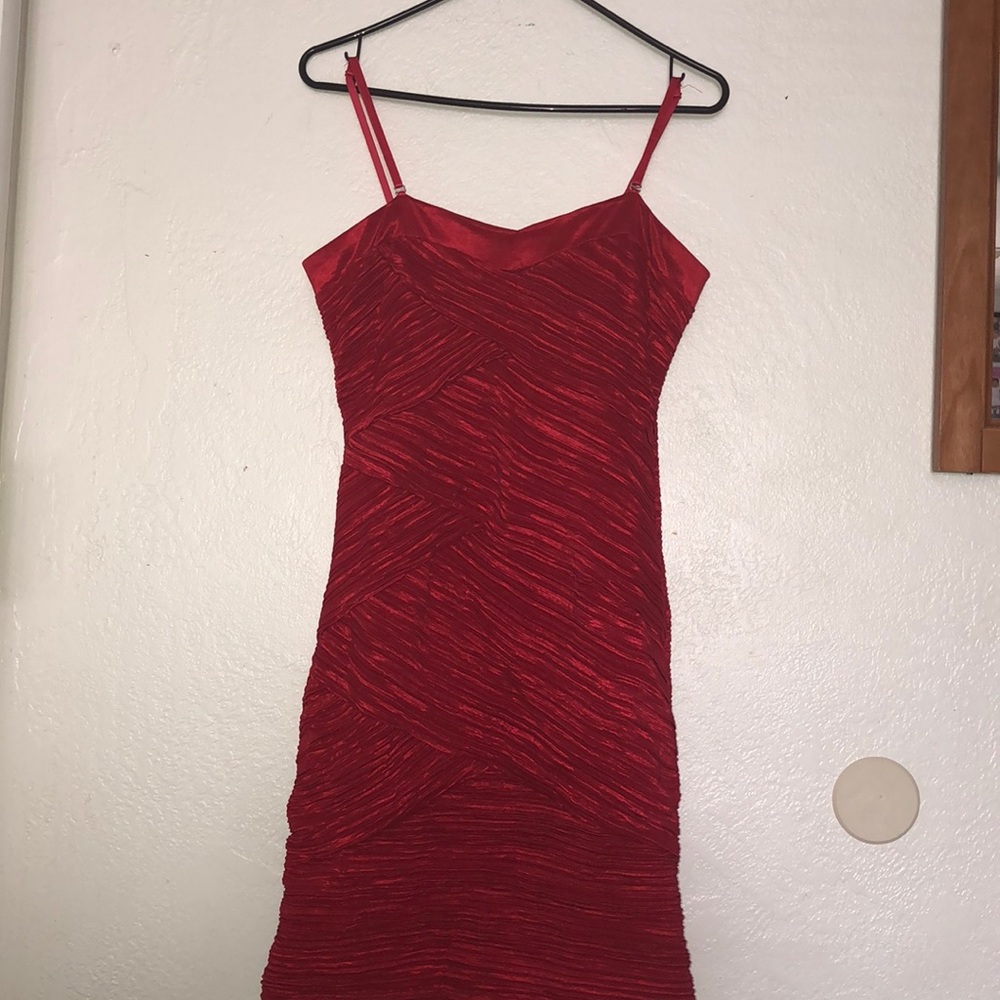 Gently used red mini dress